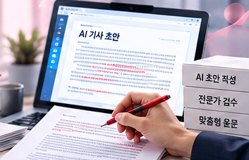 AI 기사 + 전문가 검수·윤문 관련 이미지